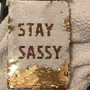 Gorgeous Reverse Sequin Stay Classy Notebook
